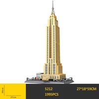 world famous modern architecture micro block america new york empire state building model brick assemble toy nanobrick for gifts