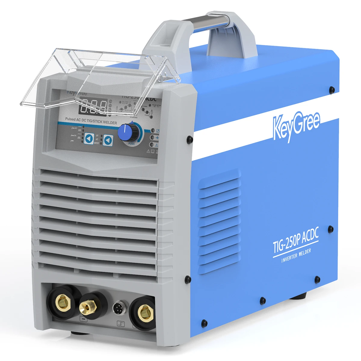 KeyGree TIG 250P сварочный аппарат постоянного тока однофазный 220 В алюминиевый инвертор цифровой импульсный ACDC