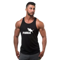 2021 fashion new clothing fitness tank top men bodybuilding muscle shirt workout vest casual sleeveless shirt