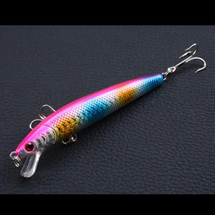 

false fishing lure 10 color Minow bionic bait 9.5cm / 8.5g Luya bait plastic hard bait pesca equipamentos