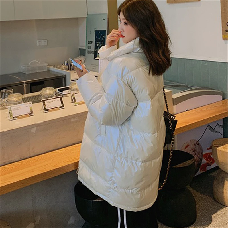 

2020 winter Women new loose cotton coat bread coat thick Female Winter Coat Padded Warm Jacket Outwear Fashion Women Parka M174