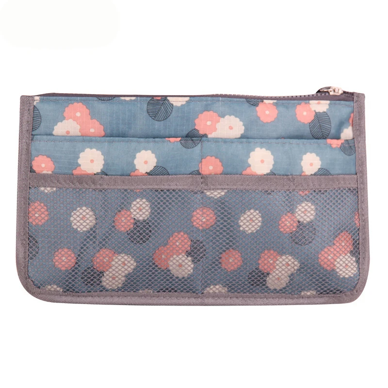 

Полиэстеровая косметичка с цветочным узором, сумка для макияжа, сумки для туалетных принадлежностей, органайзер для макияжа Помады, чехол д...