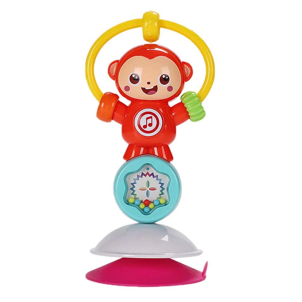 Детская мини погремушка с развлечением музыкальная присоска детский стульчик