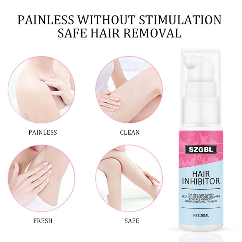 Ингибитор для перманентного удаления волос спрей безболезненный бороды ног