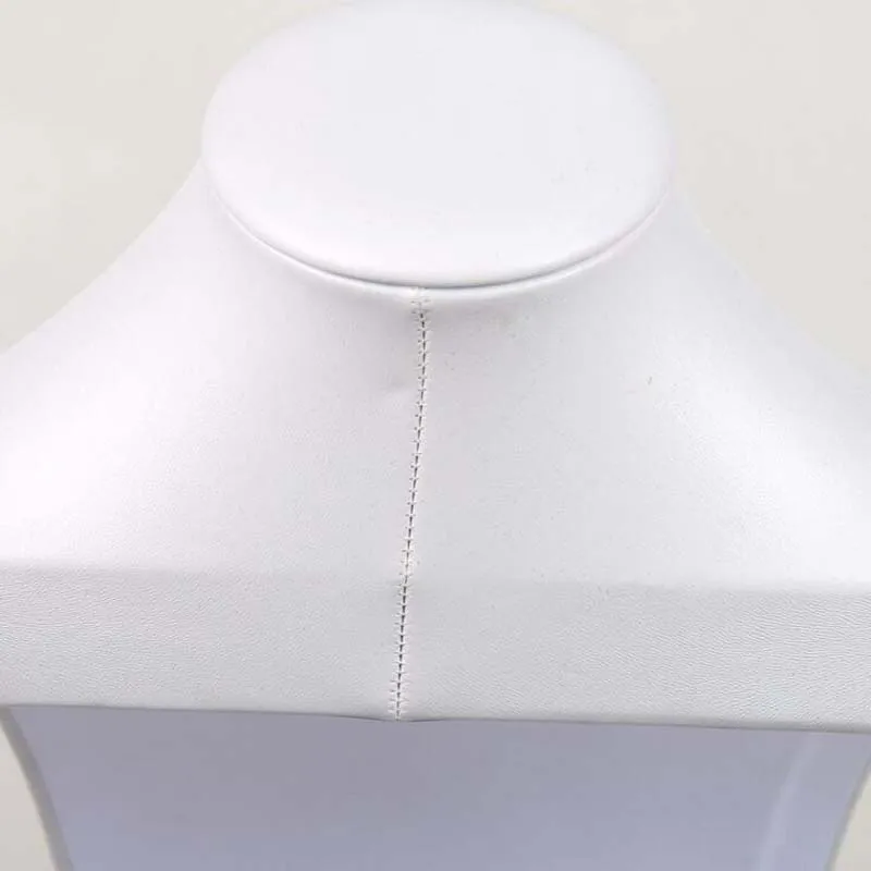 Hot Sale PU Mannequin Bust Necklace Stand White Jewelry Packaging Display for Business Home Jewellery Storage Holder Wholesale