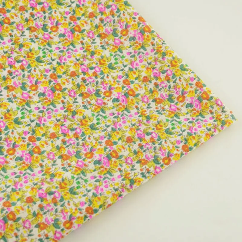Booksew 100% хлопок ткань толстое Quater Telas Tecido цветной цветочный дизайн для шитья