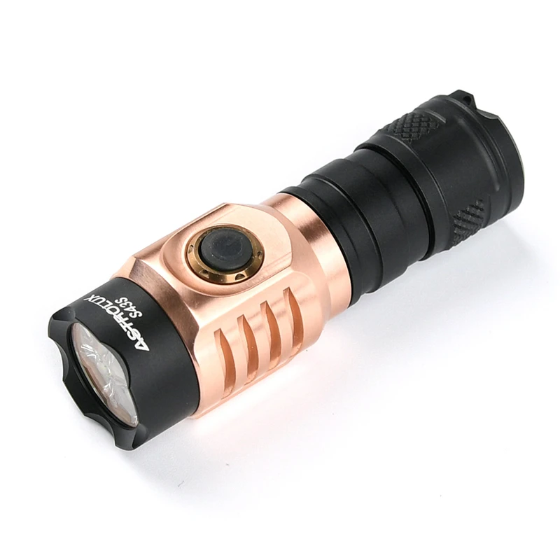 Astrolux S43S медь 4x LH351D/4x XPL-HI 3500lm Новый светодиодный фонарь с высоким CRI 95 EDC + 1 шт. 18650 |