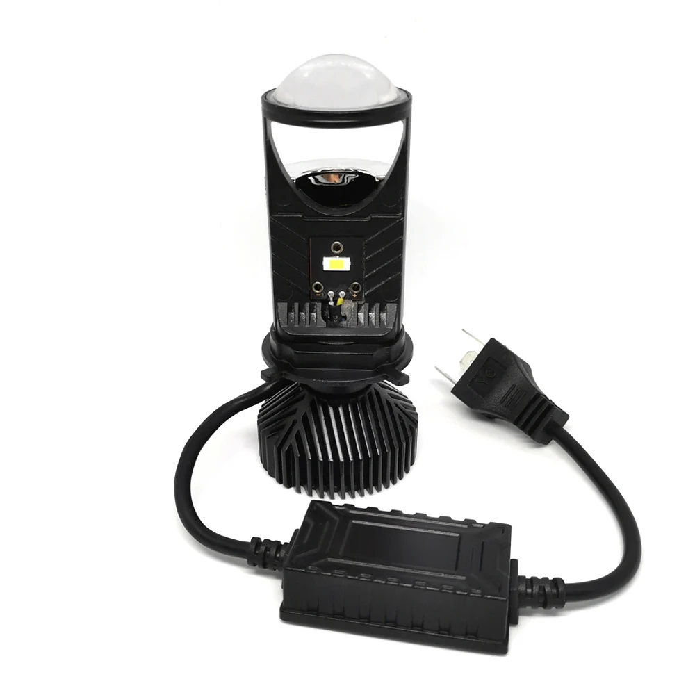 

2Pcs H4 LED Car Headlight Bulbs Projector LED Lens 3570 CSP Chips Canbus Error Free 8000LM 6500K LED Bulbs T9 Lens Auto Headlamp