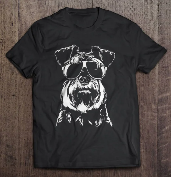 

Miniature Schnauzer With Glasses - T-shirts