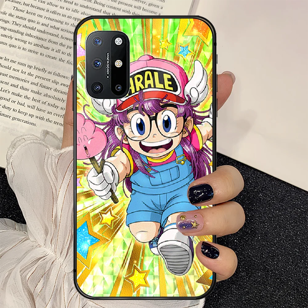

Dr Slump Arale Anime Phone Tempered Glass Case Cover For Oneplus 5 6 7 8 9 Nord T Pro Silicone Bumper Etui
