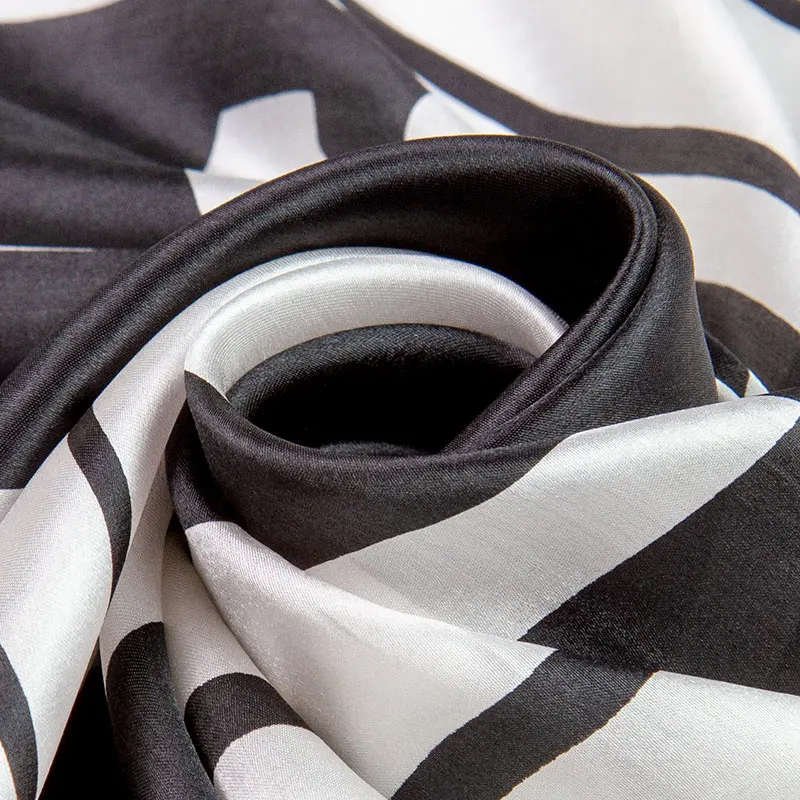 Женский шарф из натурального шелка квадратный большой женский головной платок