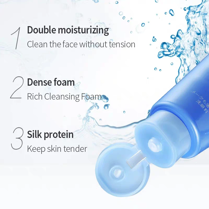 Япония shiseido увлажняющая пена для лица очищающее средство с гиалуроновой