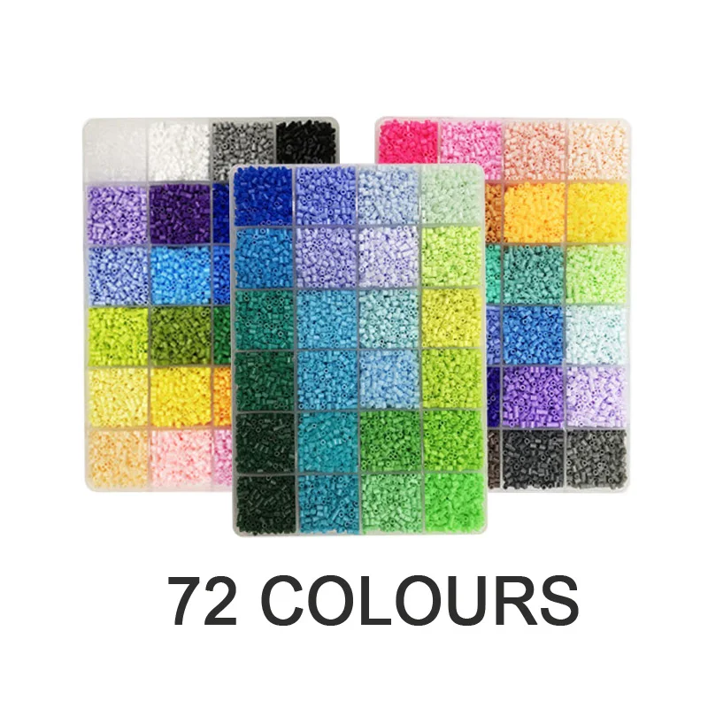 72(ABC) YantBeads 2,6 мм Мини бусины комплект ювелирных изделий 96/120/144 цвета 550 шт. цветов DIY Хама бусины железных шариков высокое качество подарок - Цвет: 72(ABC)