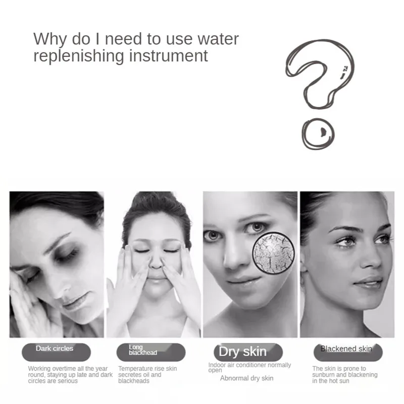 

Portable Nano Spray Moisture Beauty Apparatus Electric Facial Humidifier Cold Spray Steaming Moisturizing Facial Steamer