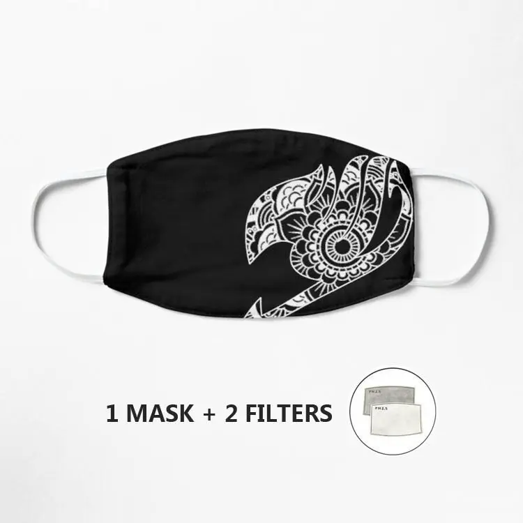 

Маска для лица с изображением Феи хвоста и мандалы, многоразовая маска, моющаяся маска, маска для лица, маска для лица, уличная маска