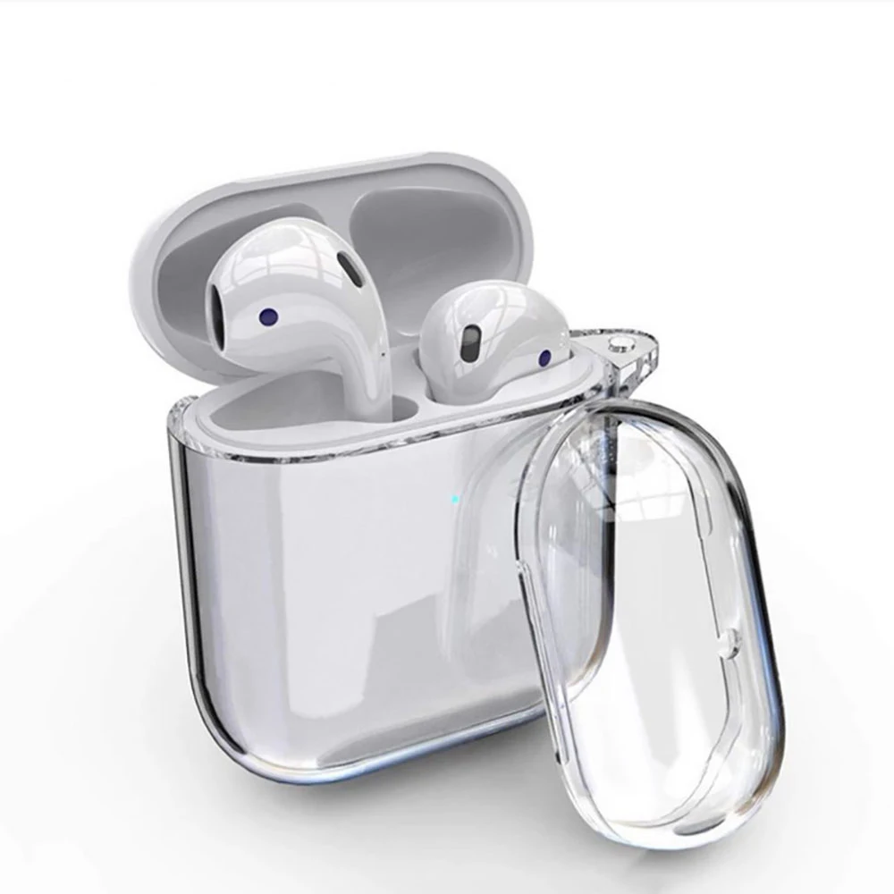 Прозрачный чехол для беспроводных наушников Apple Airpods 1 2 | Электроника