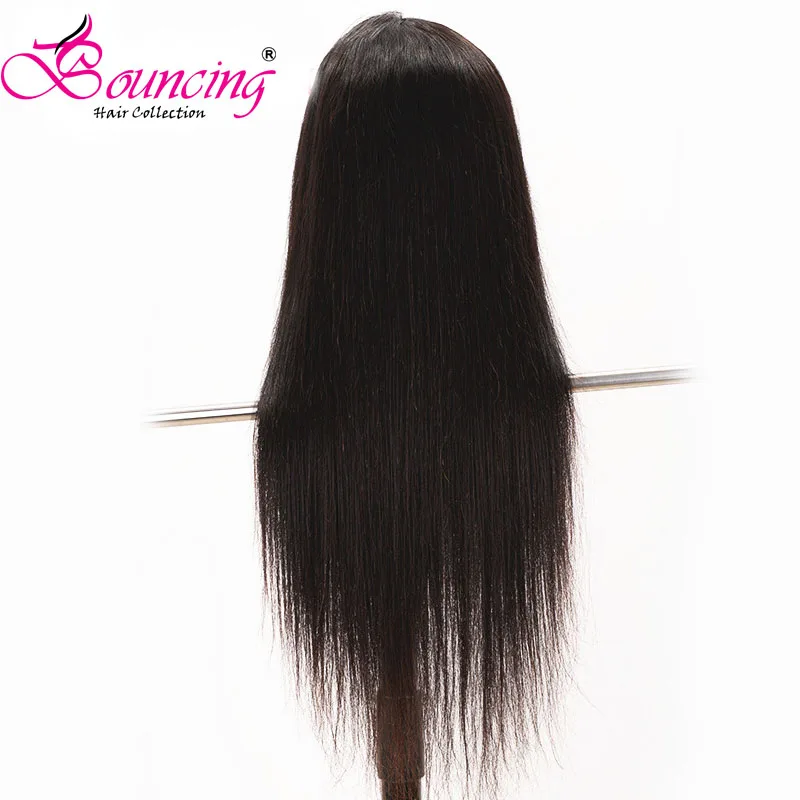 Прыгающие бразильские прямые волосы remy 13*4 кружевные передние человеческие волосы парики предварительно выщипанные волосы с волосами младенца 150 плотность парик 10-26"