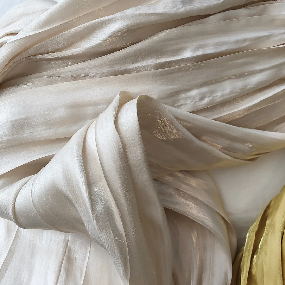 Женская плиссированная шелковая юбка миди Элегантная атласная макси с высокой