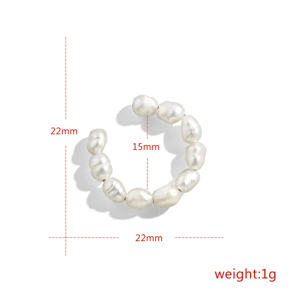 

Fashion Pearls Ear Cuff for Women Girls Fake Cartilage Earring for Women Female Cuff Earrings No Pierced Ear C Shape Earrings