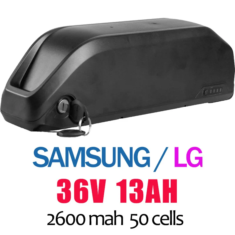 36V13AH Электрический велосипед 36 В 10,4-31,5 Ач SAMSUNG LG ячейка литиевая батарея для 8FUN Mid привод двигателя BBS02 литий-ионная батарея Ebike аккумулятор чехол - Цвет: 36V13AH