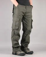 mens cargo pants mens casual multi pockets military large size 44 tactical pants men outwear army straight slacks long trousers