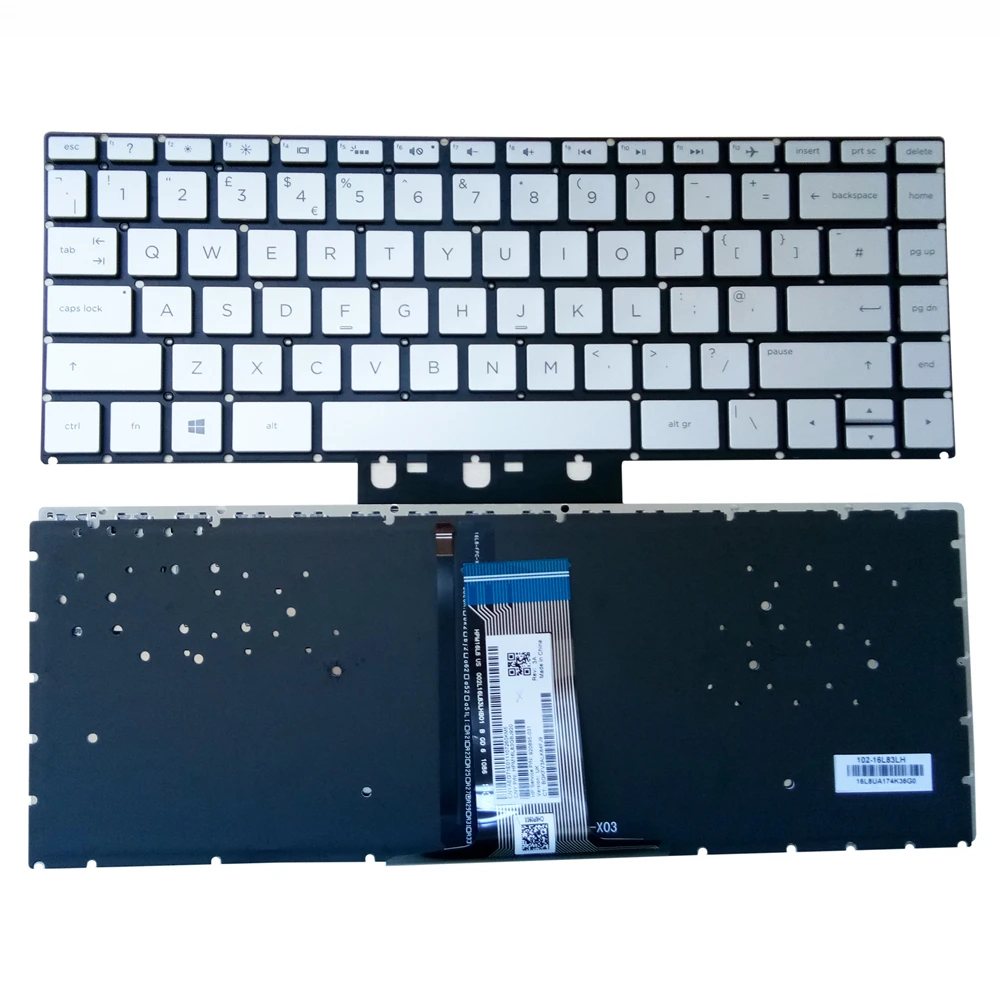 OVY UK GB Клавиатура для ноутбука с подсветкой HP 14 BS bs000 bs100 bs500 240 G6 BK BF 14M BA cb KB горячая