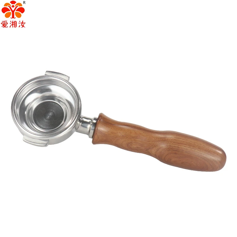 

58cm Naked Portafilter Coffee Machine Filter Holder Wooden Handle Filter Basket EC61 Coffee Maker Replacement Accessories