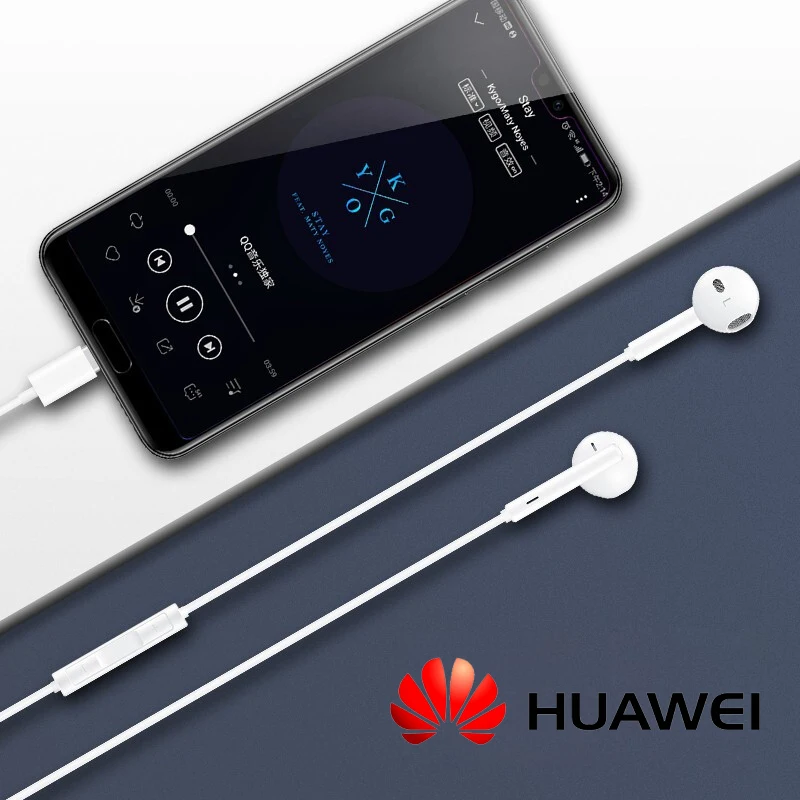 Оригинальные наушники HUAWEI CM33 usb type-C в ухо Hearphone гарнитура микрофон громкость HUAWEI mate 10Pro 20 X RS P20 30 Note 10