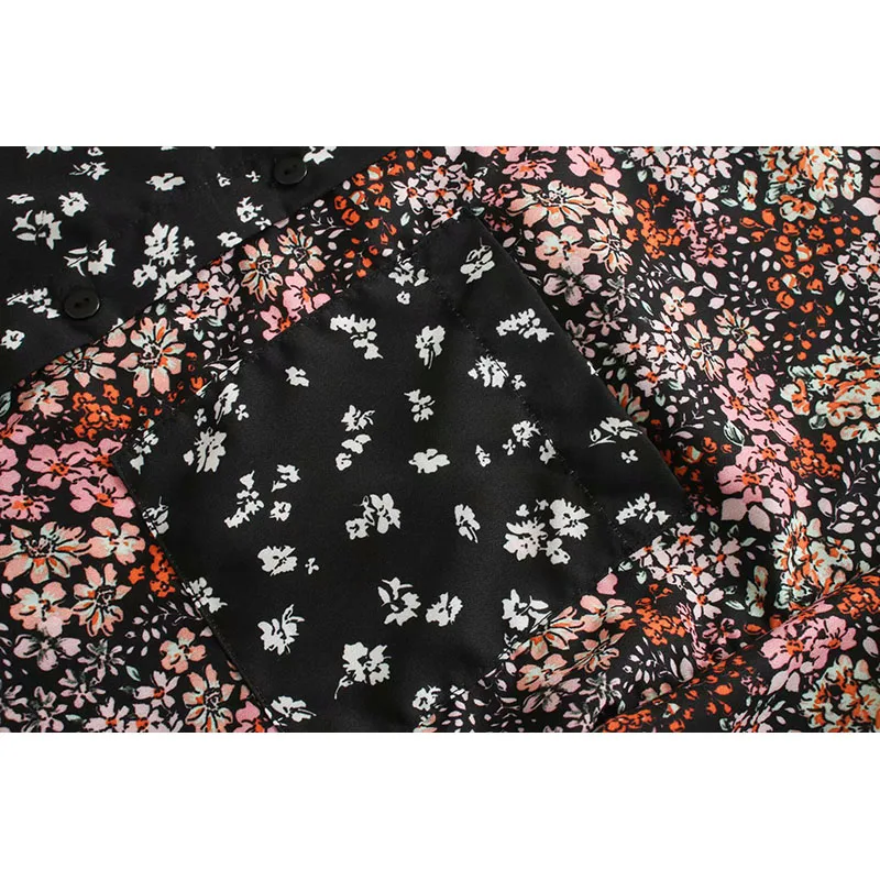 Женская блузка za 2019 модные женские топы и блузки с цветочным принтом в стиле