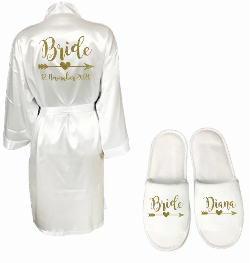 Индивидуальные свадебные халаты для невесты на заказ|Украшения своими руками