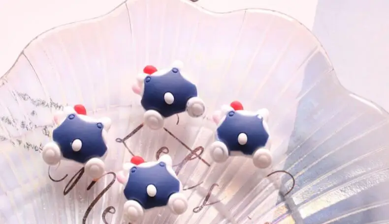 Кабошоны детские из смолы с плоской задней частью изображением животных 20 шт./лот