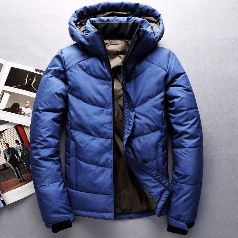 Зимняя куртка мужская теплая Толстая зимняя Красный Черный Синий Parker пальто