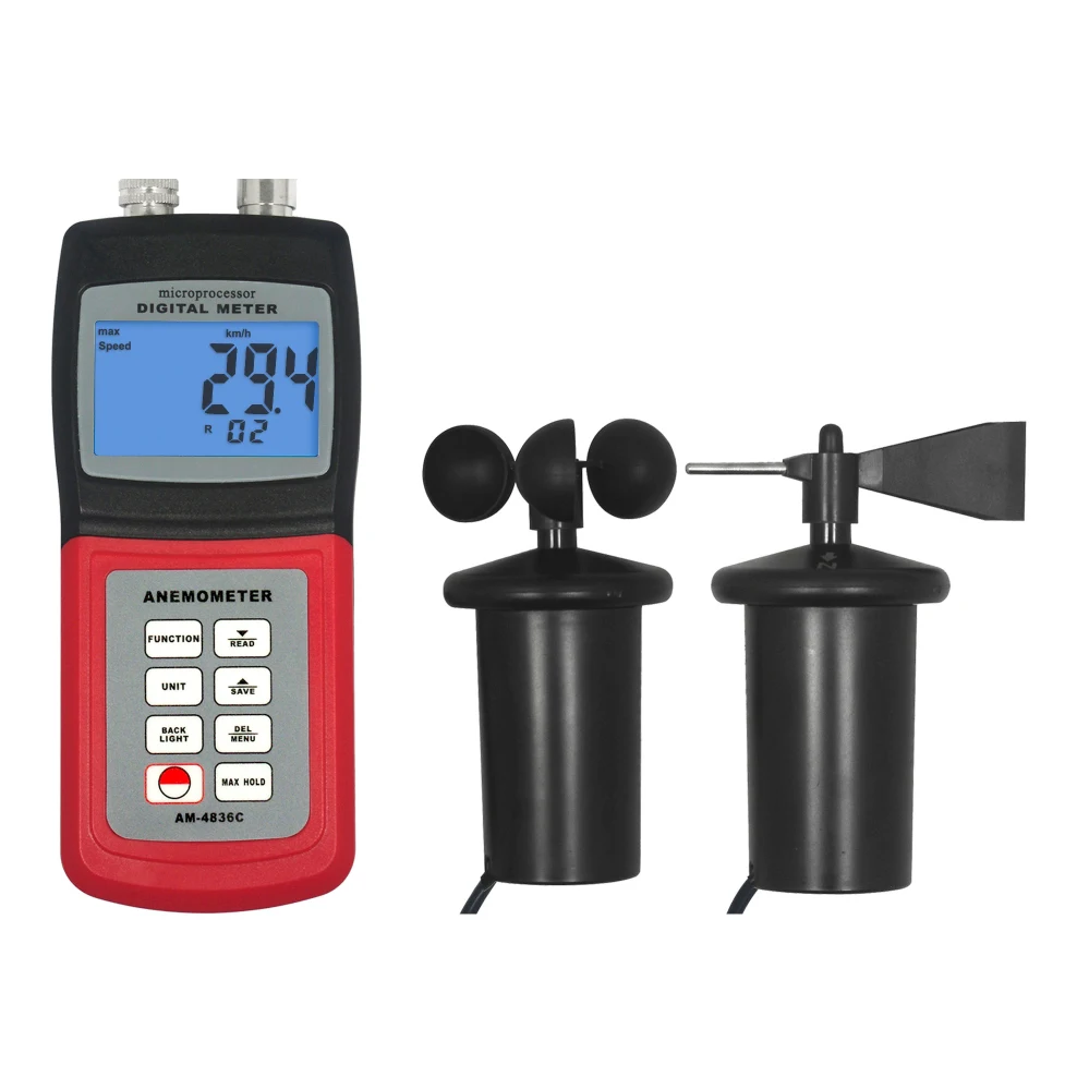 

LANDTEK AM-4836C точный Анемометр Применение USB/RS-232 данных Выход для подключения к компьютеру, данных по Bluetooth Выход выбор.