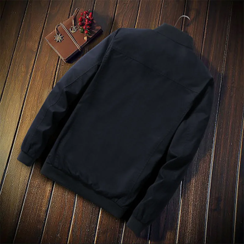 Осень, модная мужская куртка, корейская мода, строчка, тонкий, 5XL, куртка, повседневная, бейсбольная форма для мужчин