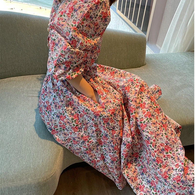 

2021 женское платье с двумя цветами