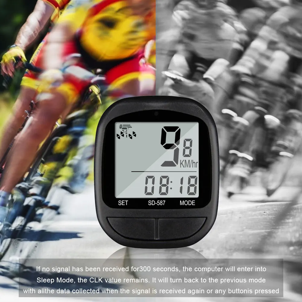 Waterproof Bicycle Computer Wireless And Wired MTB Bike Cycling Odometer Stopwatch Speedometer Watch LED Digital Rate fast ship | Спорт и