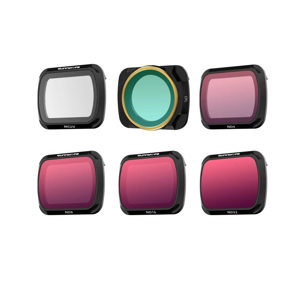 

Sunnylife Lens Filter Set MCUV Adjustable CPL ND/PL Filters ND16 ND32 ND4-PL ND8-PL For DJI Mavic Air 2 Drone Accessories