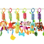 Мультяшные детские игрушки на возраст 0-12 месяцев, подвесные погремушки для детской коляски, плюшевые детские игрушки для новорожденных, подарок для маленьких мальчиков и девочек