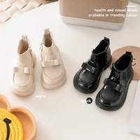 winter new toddler bow boots baby girls black brand shoes children fashion boots first walker chelsea boots princess ankle shoes