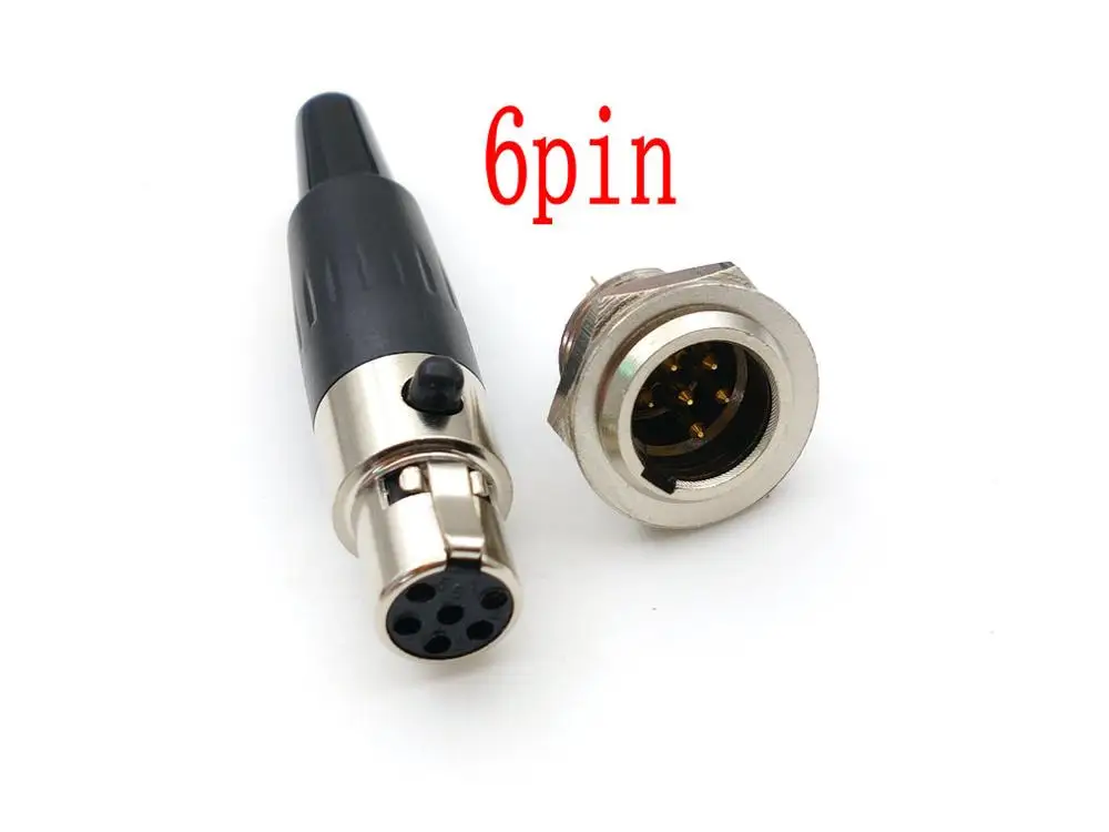 Новый мини XLR 3pin 4Pin 5pin 6pin 7pinMale кабель встроенный в линию разъем маленький 4pin 7pinfemale