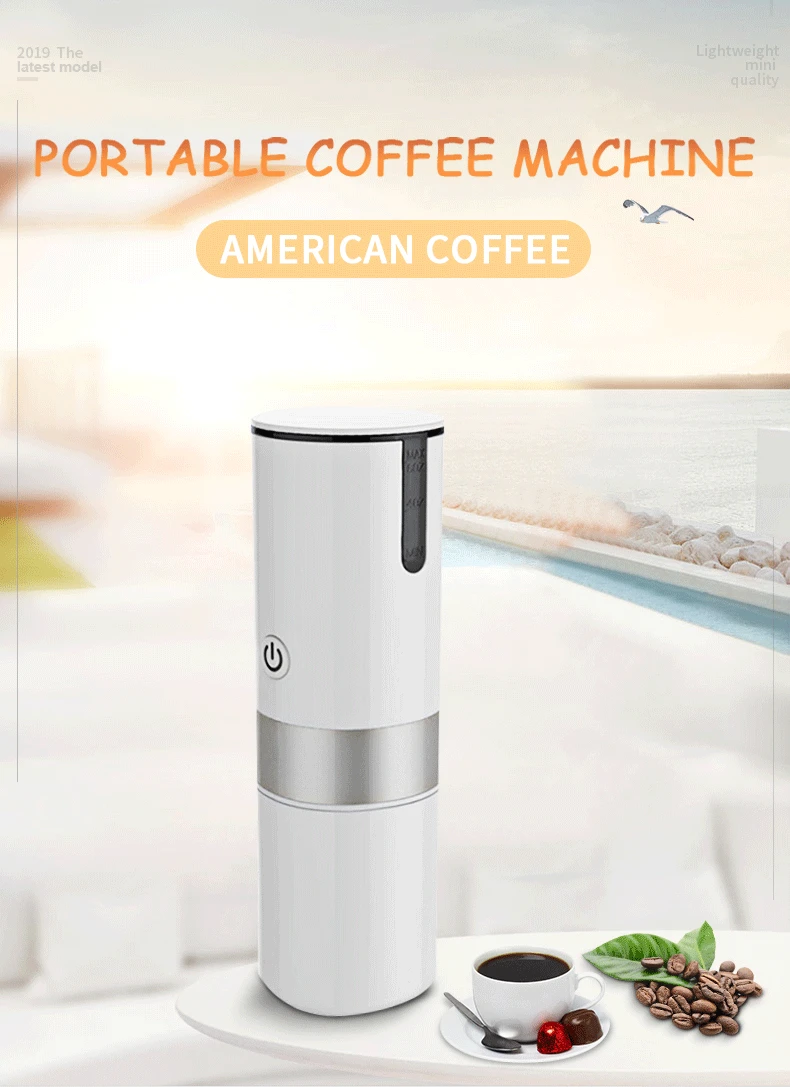 

New 2 In 1 Capsule &Ground Mini Espresso Portable Coffee Maker Hot and Cold Extraction Usb Electric Coffee Powder Making Machine
