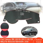 Нескользящий кожаный коврик для Lexus RX 2010  2015 AL10, накладка на приборную панель, солнцезащитный козырек, автомобильные аксессуары RX270 RX350 RX450h 350