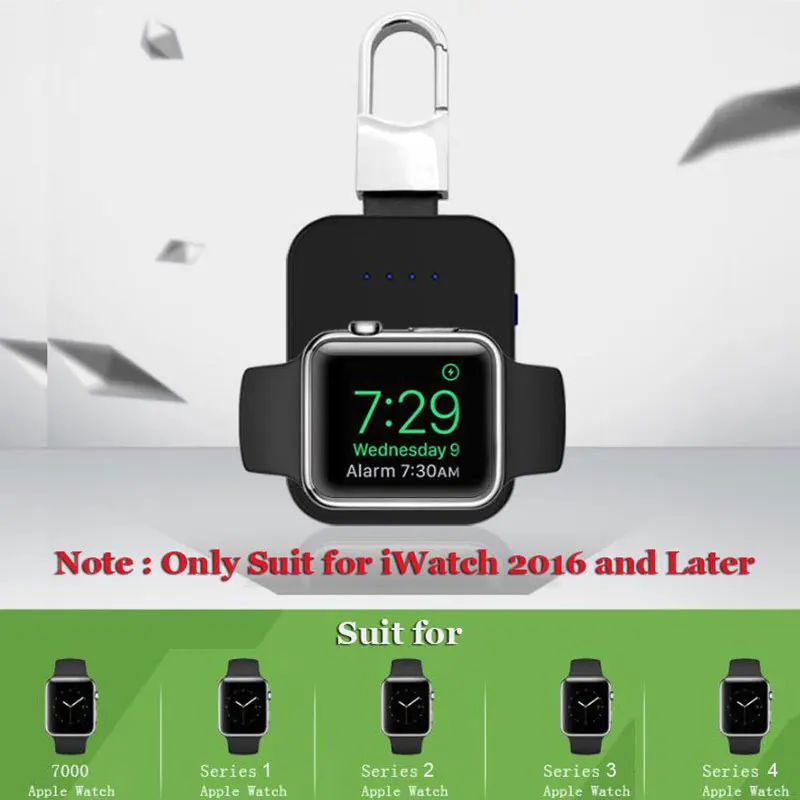 

ZL Portable Safe Durable Quick Without Heating Smart Black Iwatch Charger For Apple Iwatch 1, 2, 3, 4
