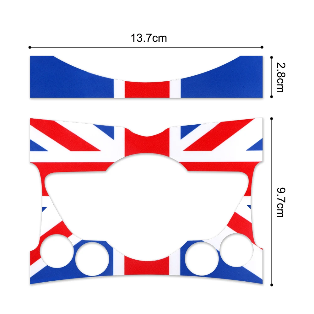 Наклейки для автомобильной внутренней панели управления из ПВХ декора MINI COOPER JCW