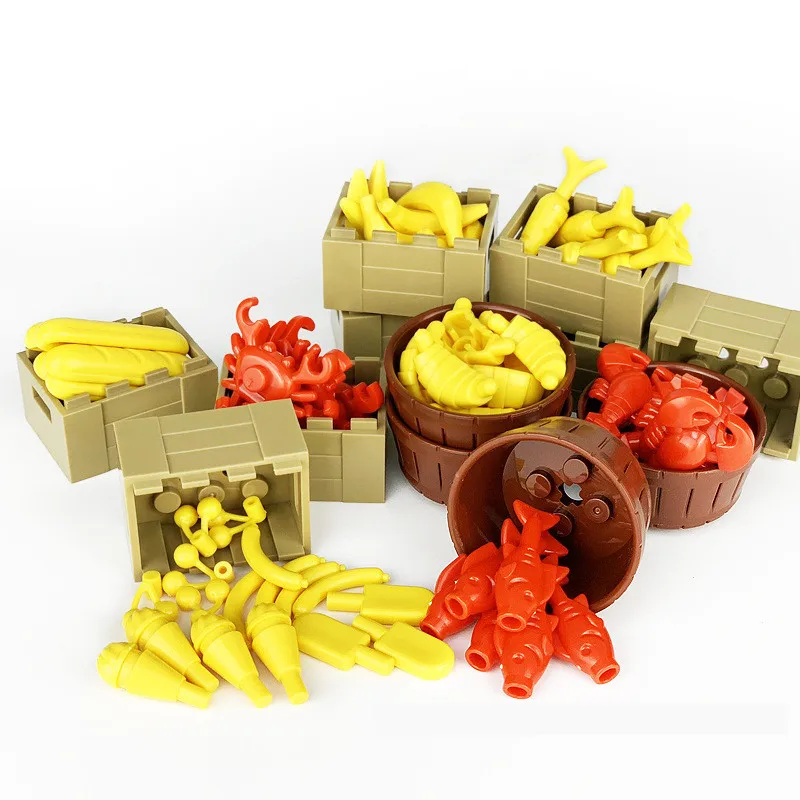 Городской ящик аксессуары блоки сундук сокровище Корзина Контейнер для