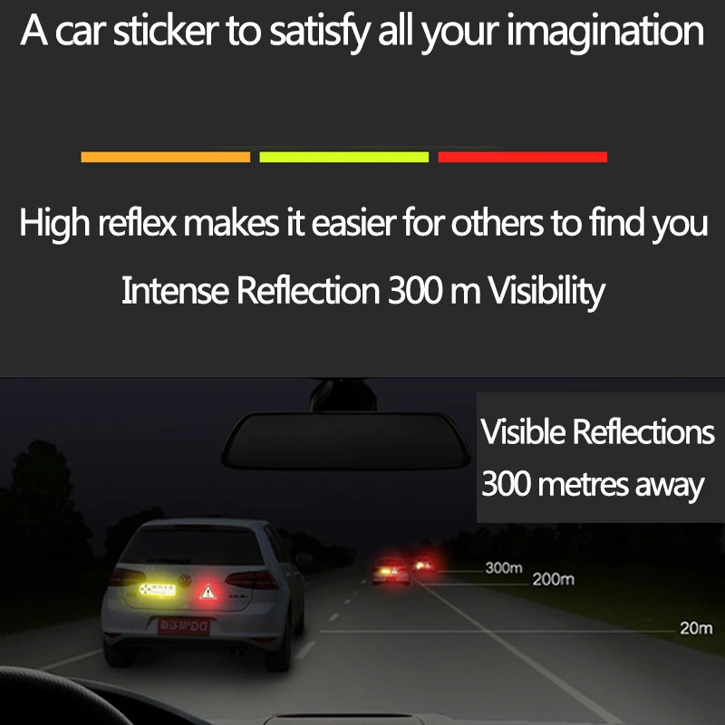 Автомобильная клейкая наклейка на мотоцикл светоотражающая Липкая лента