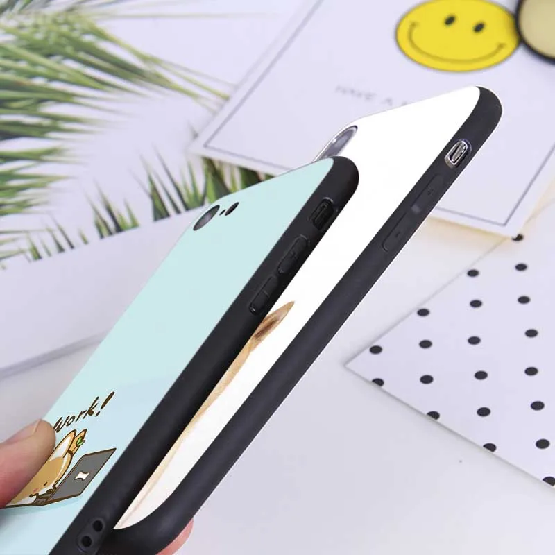 For iPhone X XS MAX XR 7 8 6 6S plus 5S SE Clear Soft Silicone Phone Case shiba inu cute |