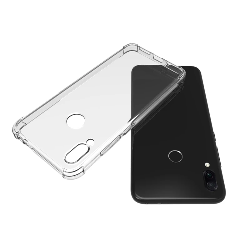 Case Clear For Xiaomi Redmi note 7 Shockproof Funda Four Corners Airbag Protective TPU Soft Phone Back Cover for |