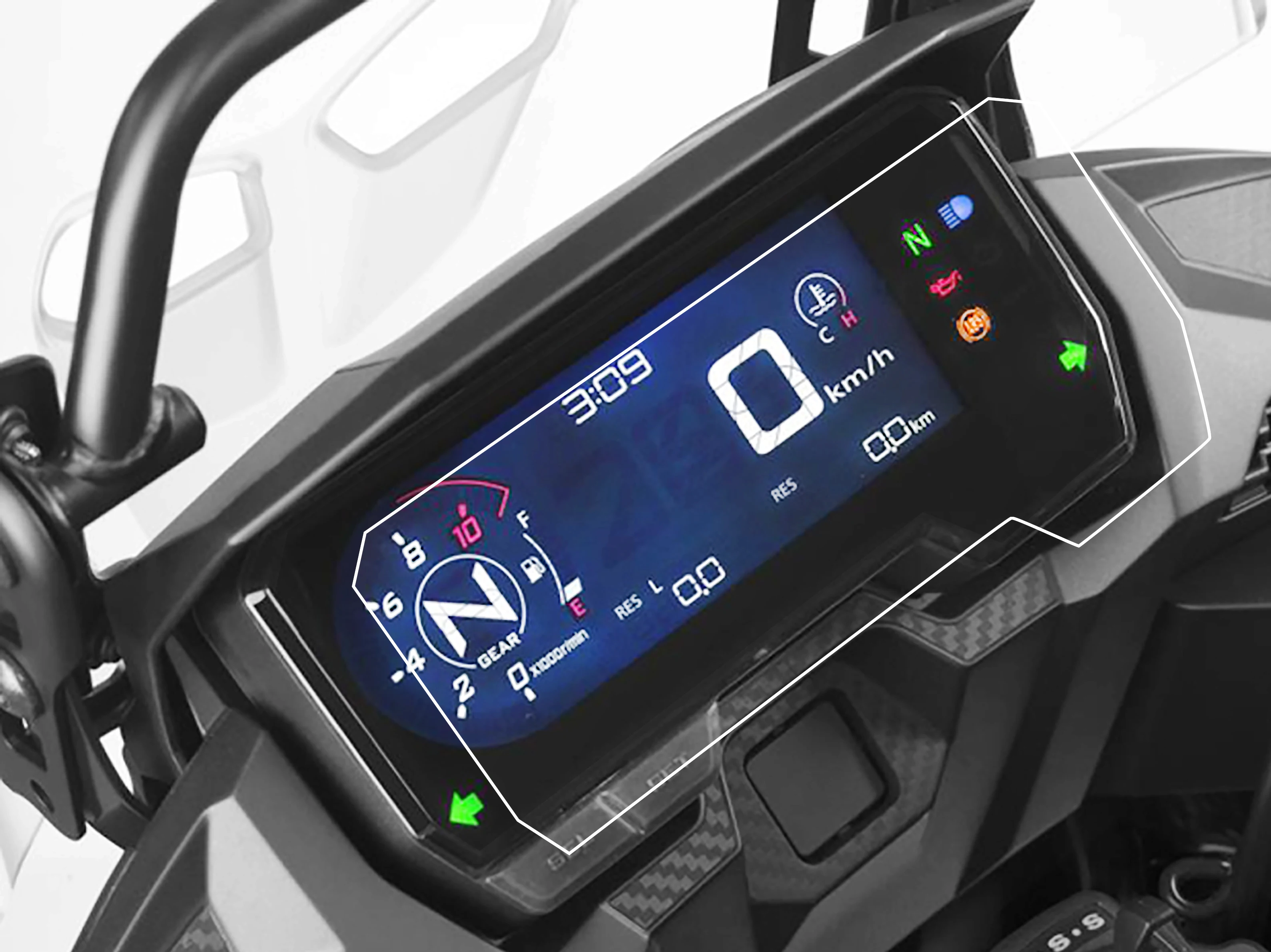 Kodaskin двигатель ТПУ приборной панели экранный инструмент защита для Honda CB500X CB500F cb500x cb500f