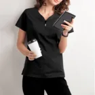 Рабочая Униформа для медсестер, женская футболка с коротким рукавом и карманами, топы, блузы, скрабы для медсестер, аксессуары, Спецодежда для медсестер